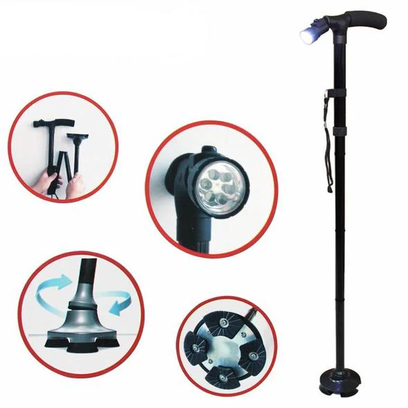 Magic Cane™ Foldable Walking Stick With LED Light