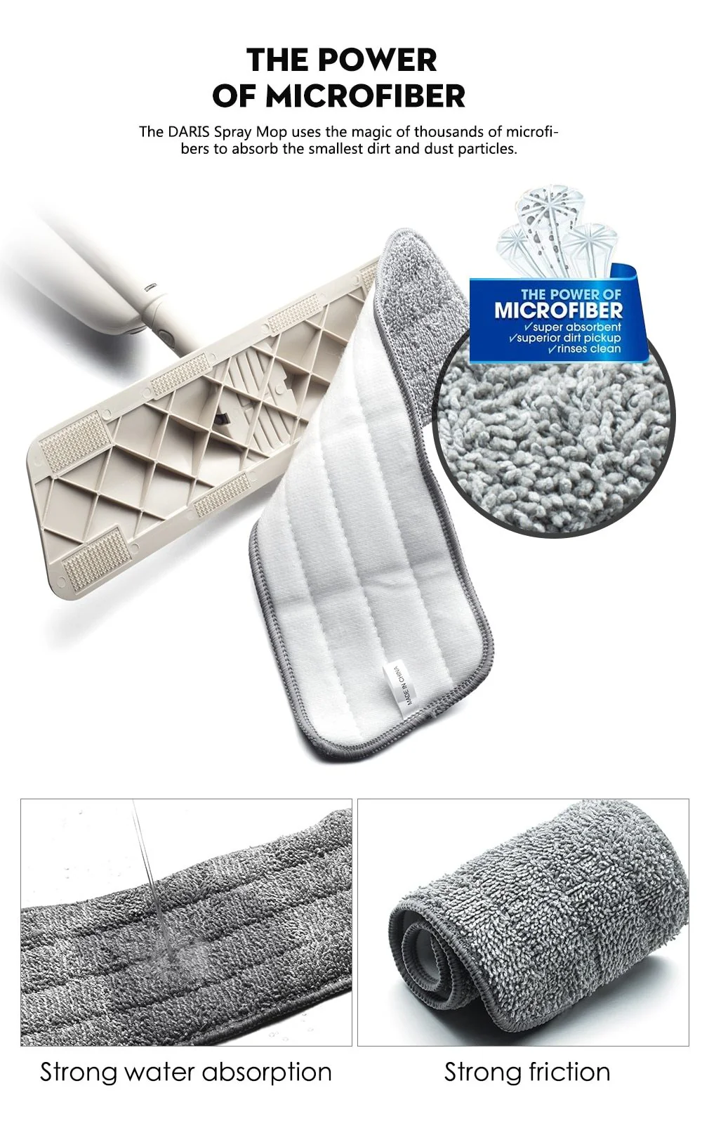 Spray-and-Sweep Quick-Cleaning Microfiber Mop - Image 16