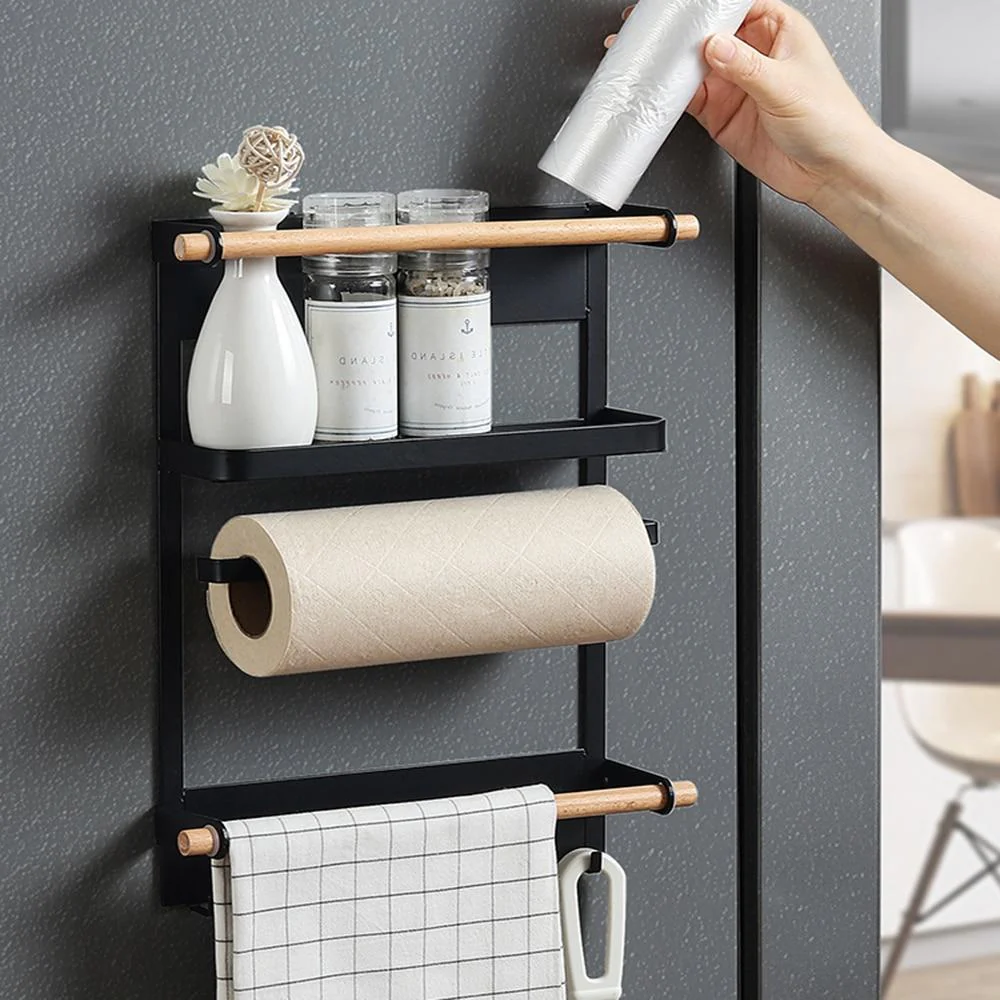 Drill-Free Magnetic Refrigerator Storage Rack - Image 10