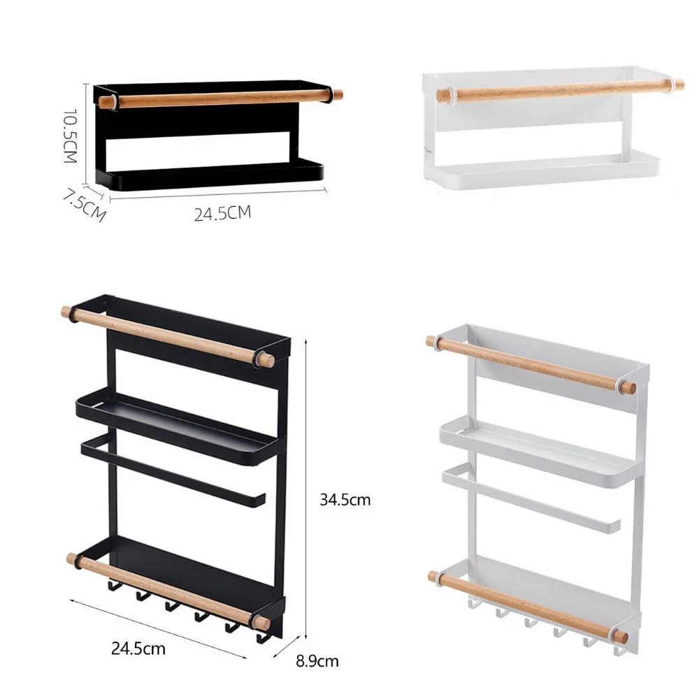 Drill-Free Magnetic Refrigerator Storage Rack - Image 14