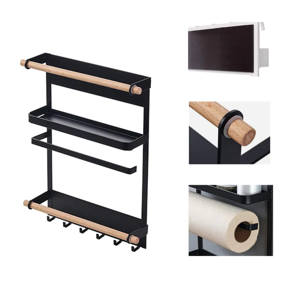Drill-Free Magnetic Refrigerator Storage Rack - Image 5