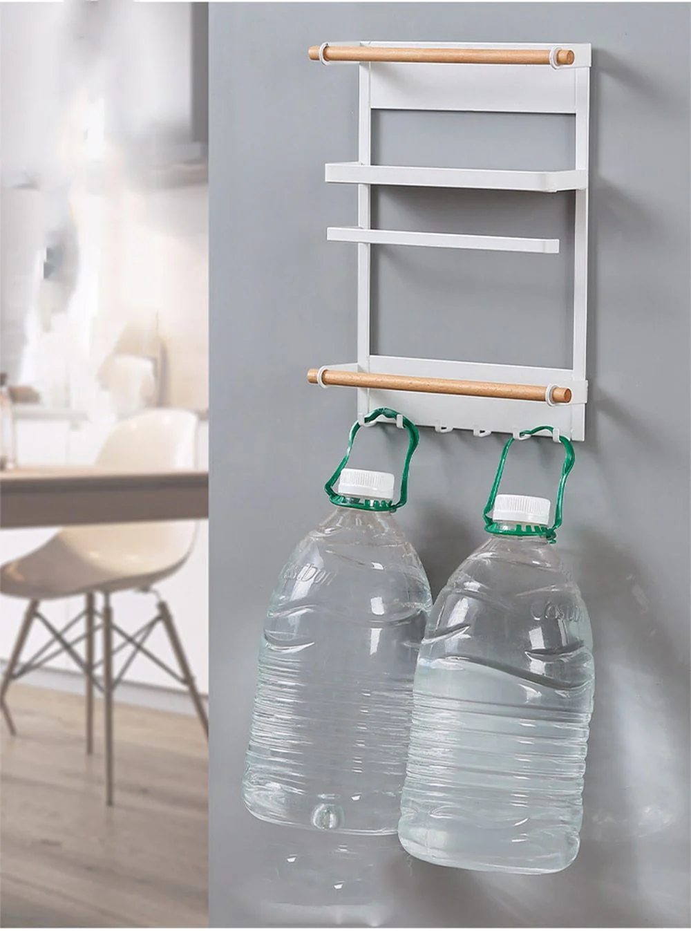 Drill-Free Magnetic Refrigerator Storage Rack - Image 8