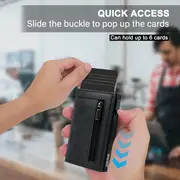 Effortless Access RFID Blocking Zippered Coins Pocket & Magnetic Closure Wallet - Image 14