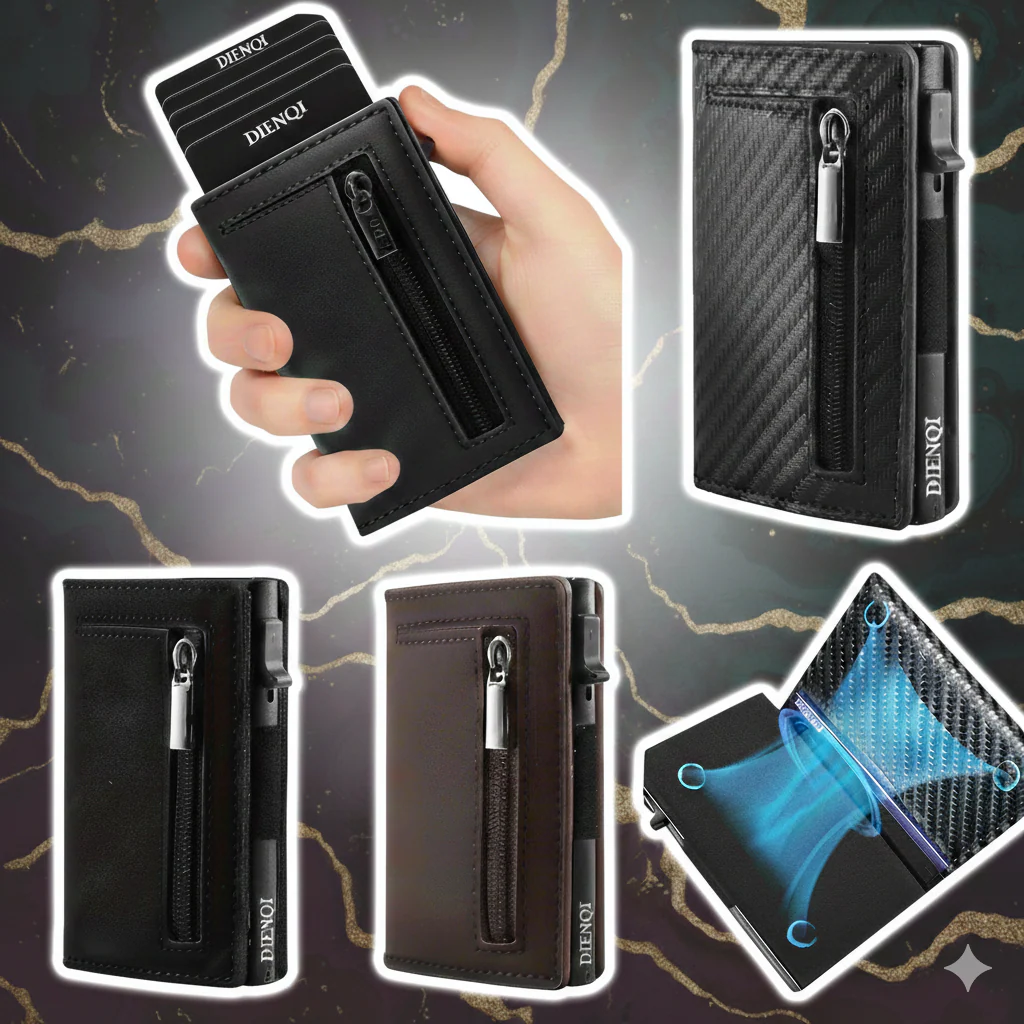 Effortless Access RFID Blocking Zippered Coins Pocket & Magnetic Closure Wallet - Image 2
