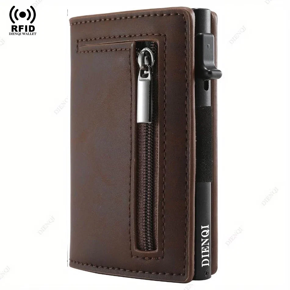 Effortless Access RFID Blocking Zippered Coins Pocket & Magnetic Closure Wallet - Image 9
