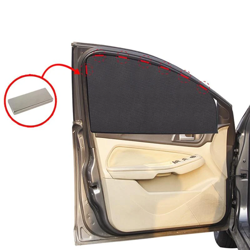 Car Windows Magnetic Mesh Sunshades ***2 pcs*** - Image 2