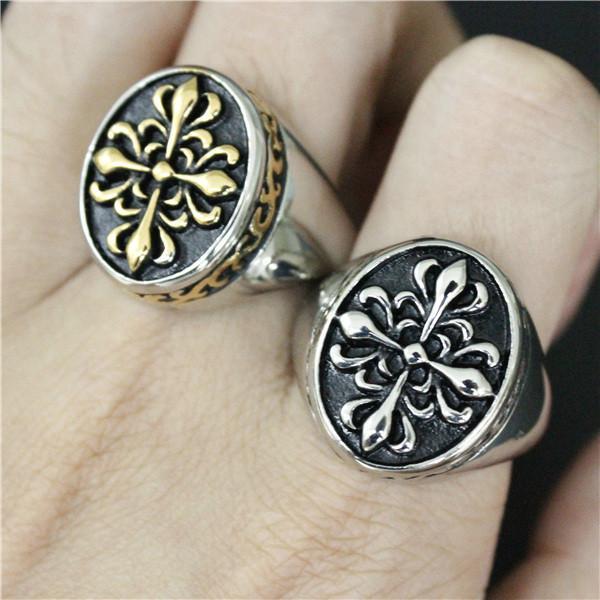 Malta -  Vintage Cross Flower Ring - Image 4