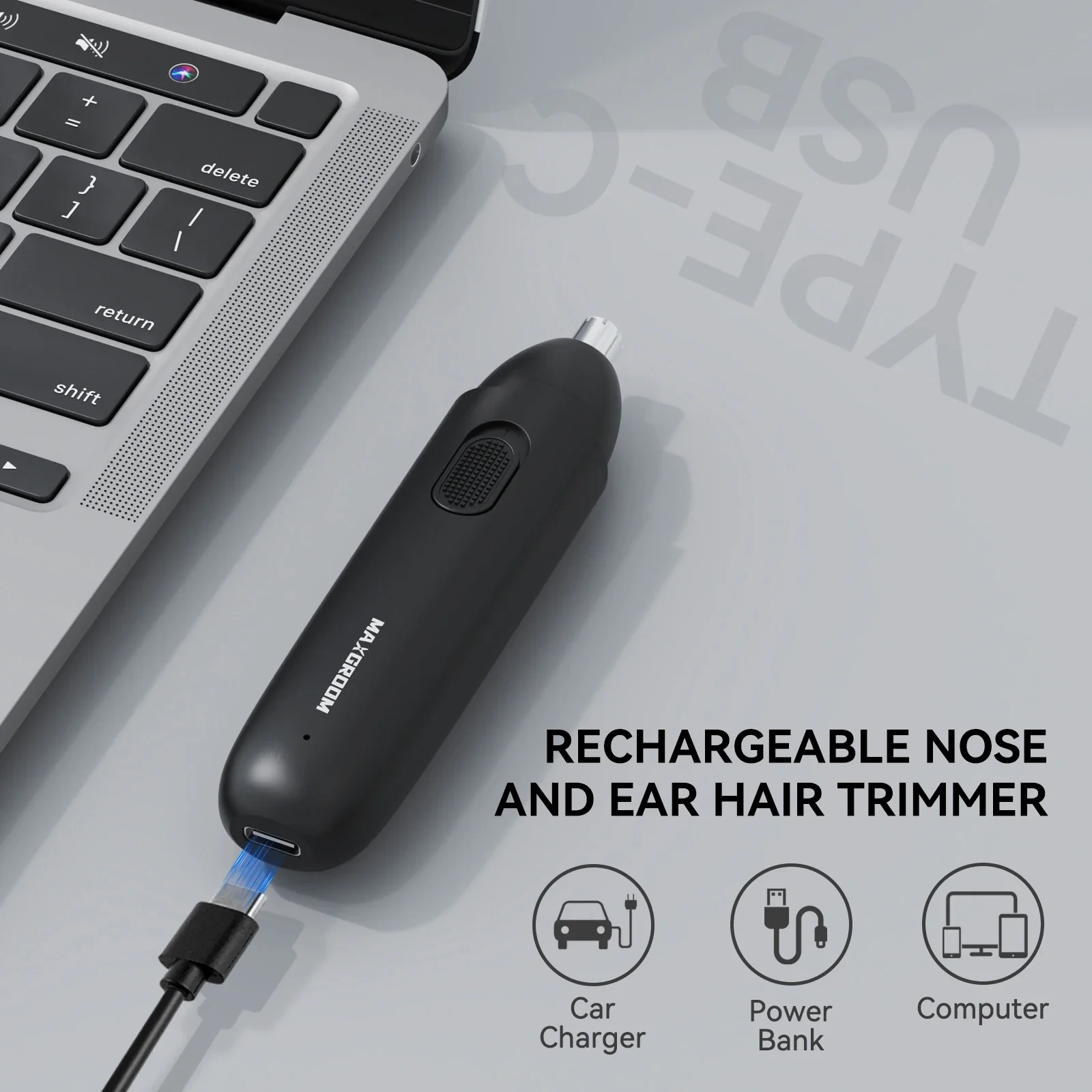 MAXGROOM Rechargeable 360 Rotating Dual-Blade Waterproof Hair Trimmer - Image 6