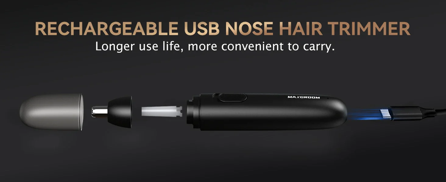 MAXGROOM Rechargeable 360 Rotating Dual-Blade Waterproof Hair Trimmer - Image 9