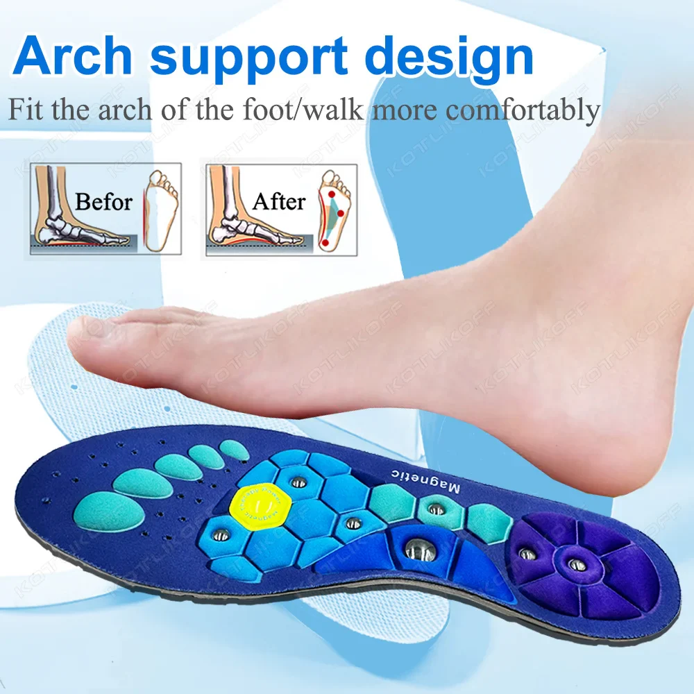 Circulation & Pain Relief Magnetic Acupressure Arch Support Insoles - Image 12