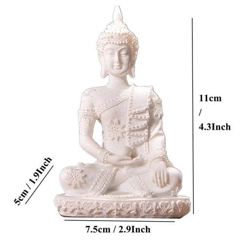 Meditating Buddha Sandstone Statue (Various Styles) - Image 11