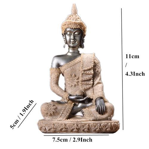 Meditating Buddha Sandstone Statue (Various Styles) - Image 13