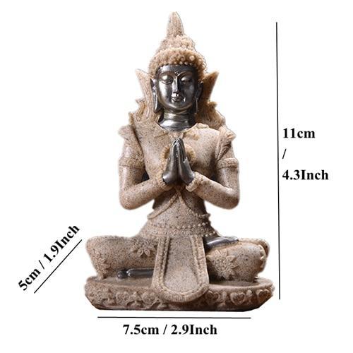 Meditating Buddha Sandstone Statue (Various Styles) - Image 4