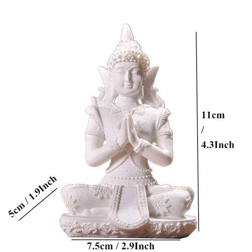 Meditating Buddha Sandstone Statue (Various Styles) - Image 5