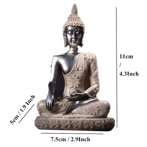 Meditating Buddha Sandstone Statue (Various Styles) - Image 6
