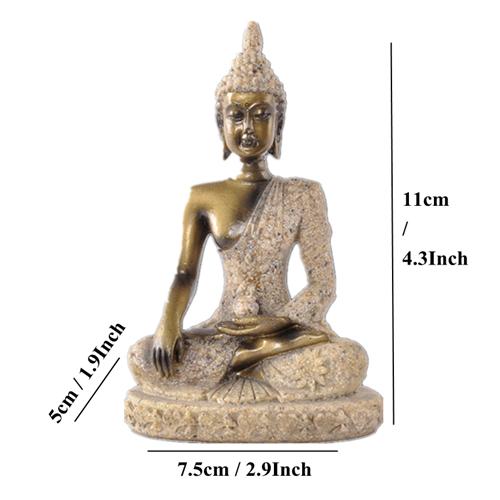 Meditating Buddha Sandstone Statue (Various Styles) - Image 9