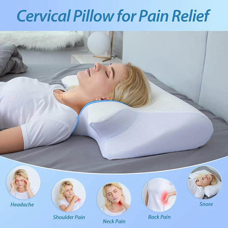 Cervical Support Orthopedic 2-in-1 Memory Foam Neck & Shoulder Pressure Relief Pillow - Image 3
