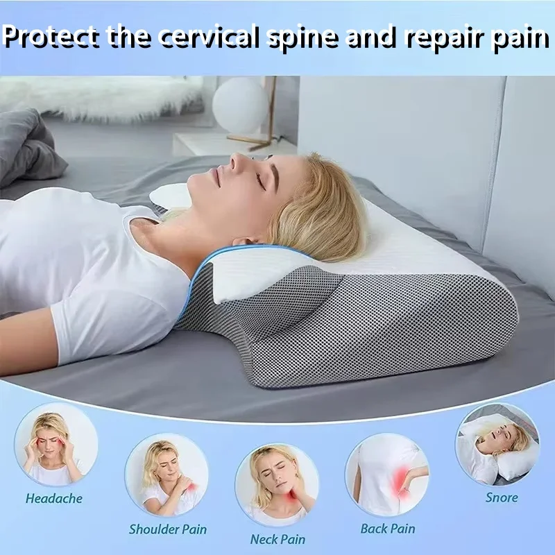 Cervical Support Orthopedic 2-in-1 Memory Foam Neck & Shoulder Pressure Relief Pillow - Image 4