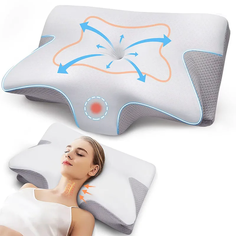 Cervical Support Orthopedic 2-in-1 Memory Foam Neck & Shoulder Pressure Relief Pillow - Image 7