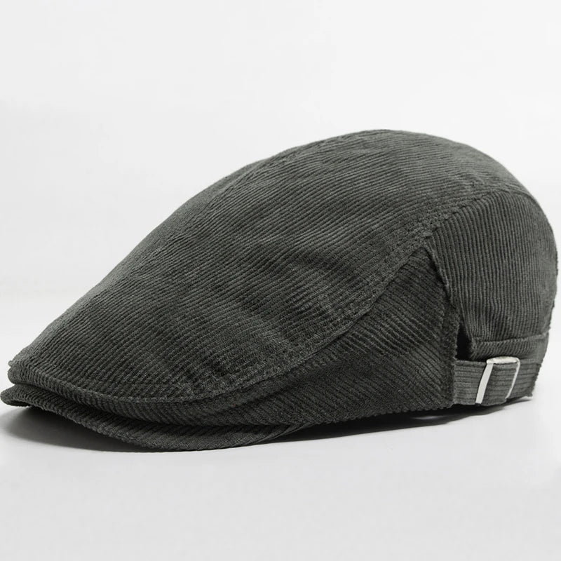 Vintage Corduroy Front and Back Wear Newsboy Flat Cap - Image 20