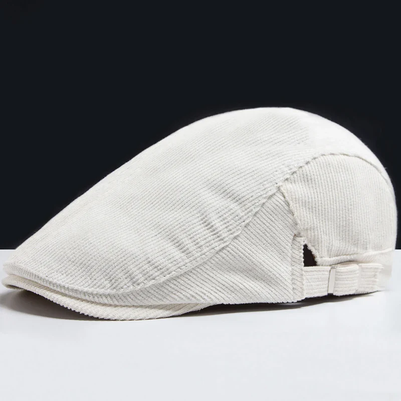 Vintage Corduroy Front and Back Wear Newsboy Flat Cap - Image 22