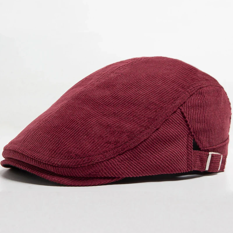 Vintage Corduroy Front and Back Wear Newsboy Flat Cap - Image 23