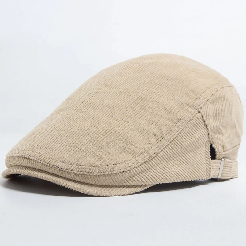 Vintage Corduroy Front and Back Wear Newsboy Flat Cap - Image 25