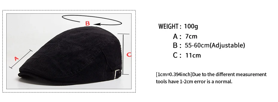 Vintage Corduroy Front and Back Wear Newsboy Flat Cap - Image 8