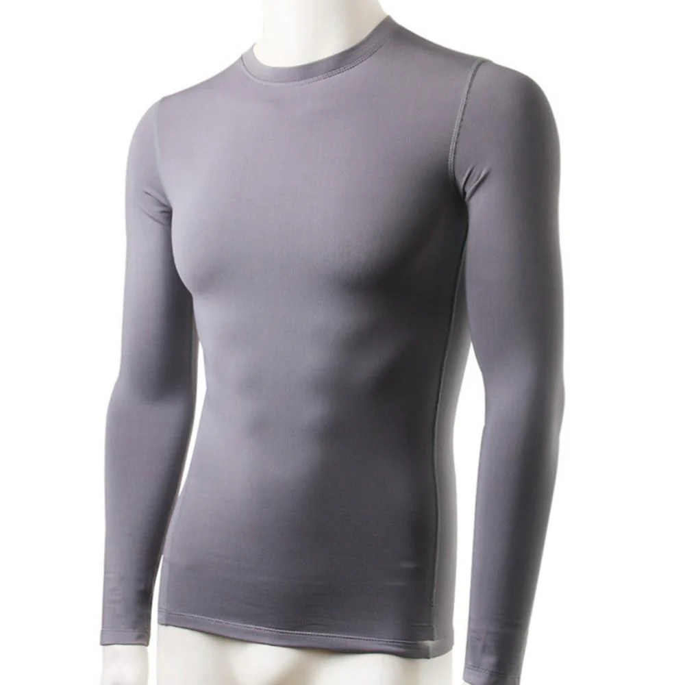 Men Plush Base Layer Long Sleeve Thermal T Shirt - Image 4