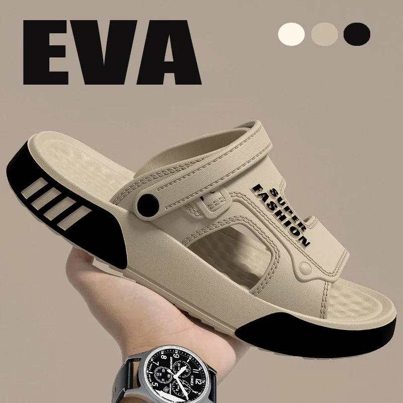 Cushioned Platform Lightweight  Breathable EVA Slip-On Sandals - Image 2