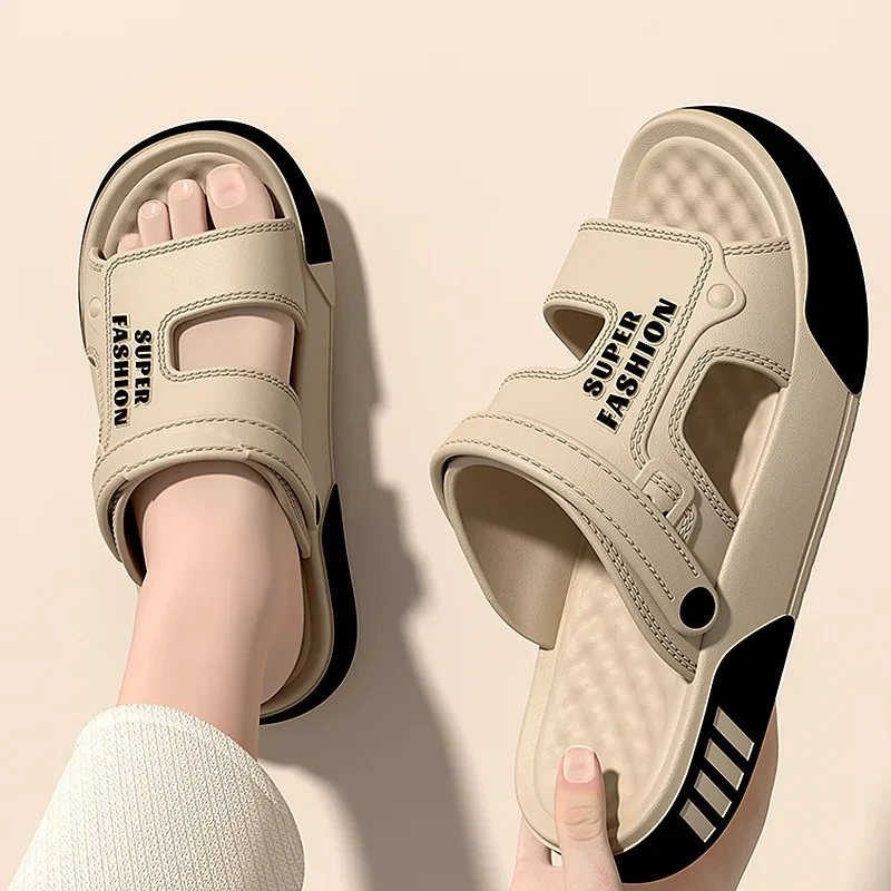Cushioned Platform Lightweight  Breathable EVA Slip-On Sandals - Image 3