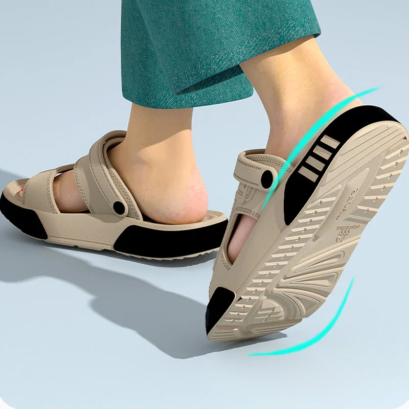 Cushioned Platform Lightweight  Breathable EVA Slip-On Sandals - Image 5