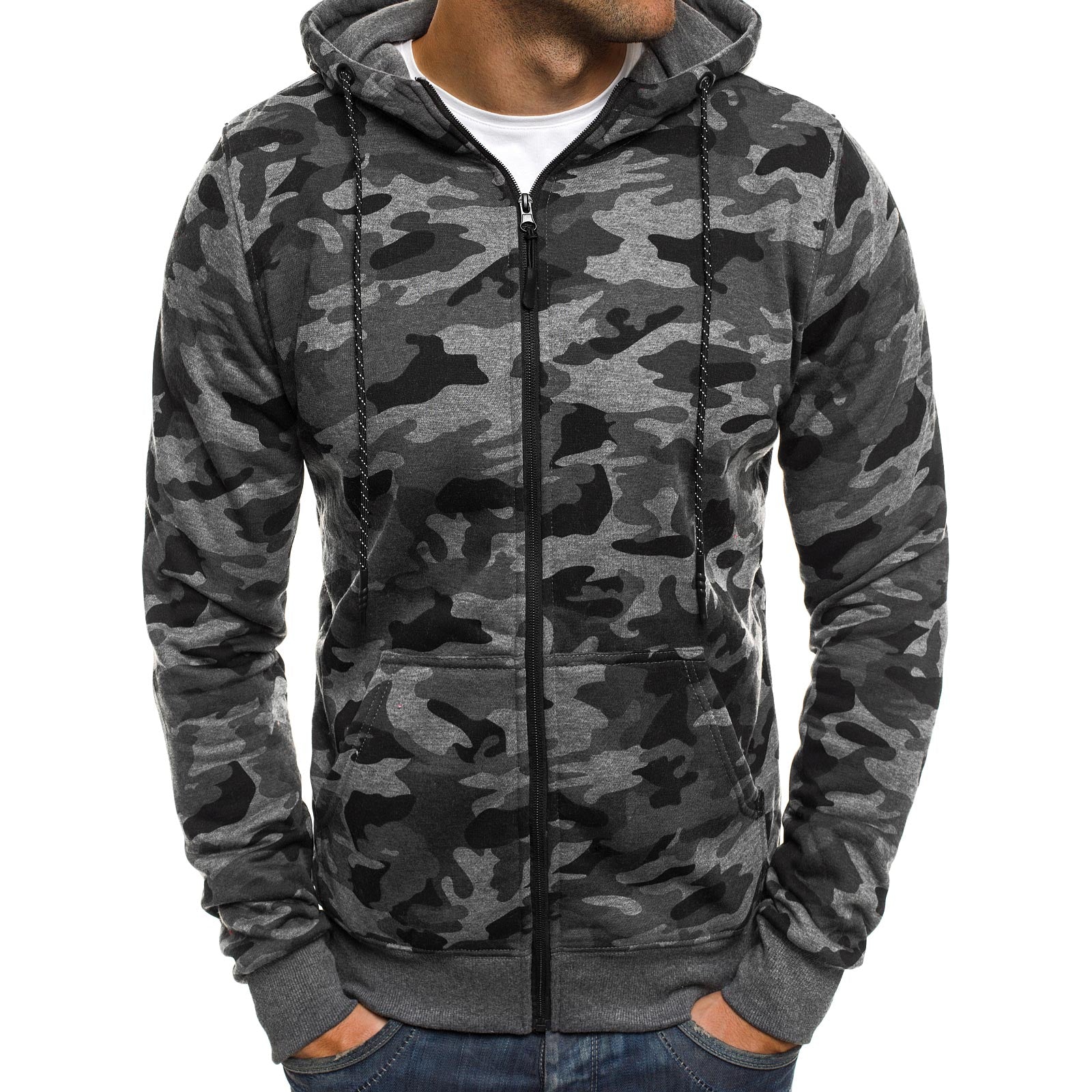 Men's TACTICAL Camouflage Zipped Hoodies - Image 2