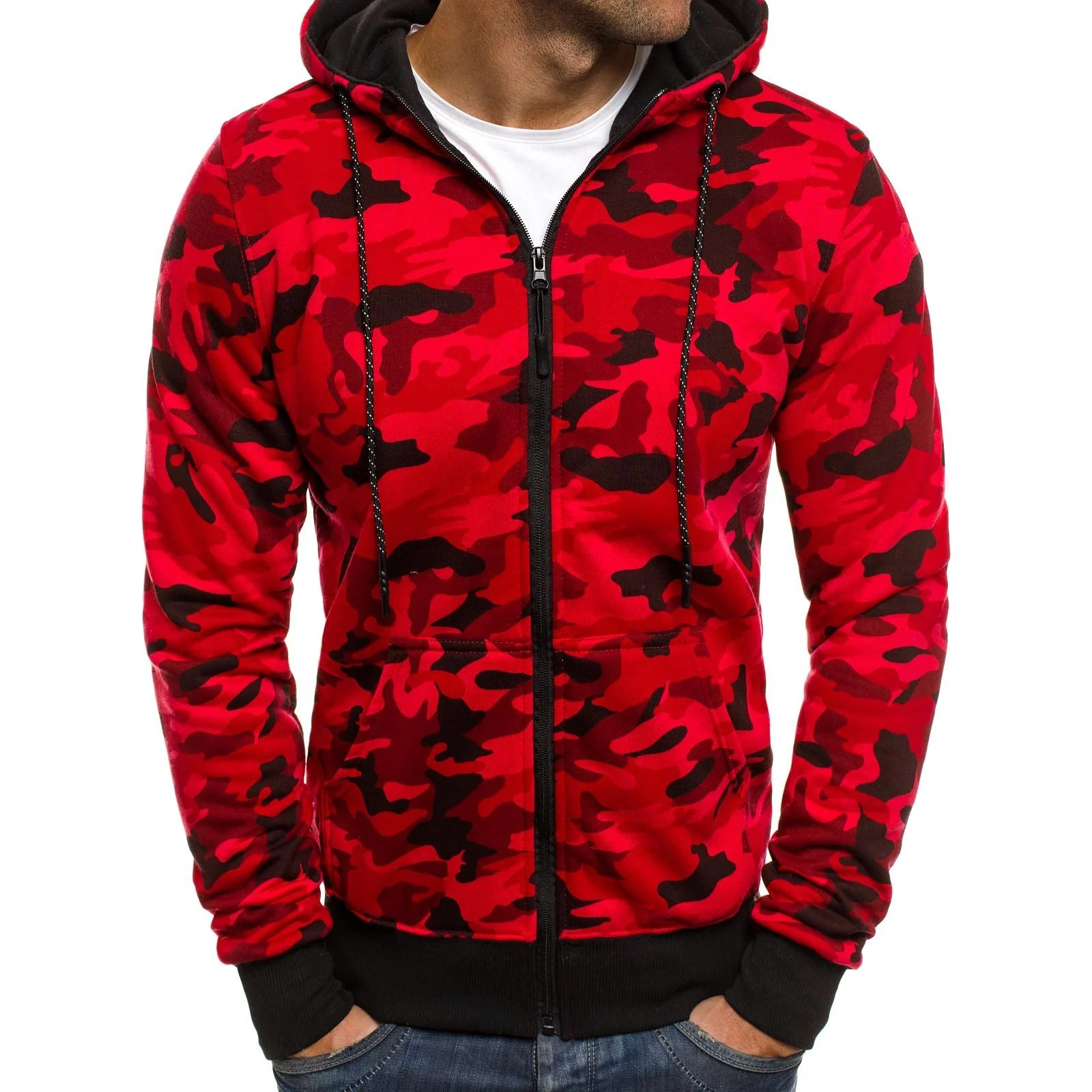 Men's TACTICAL Camouflage Zipped Hoodies - Image 3