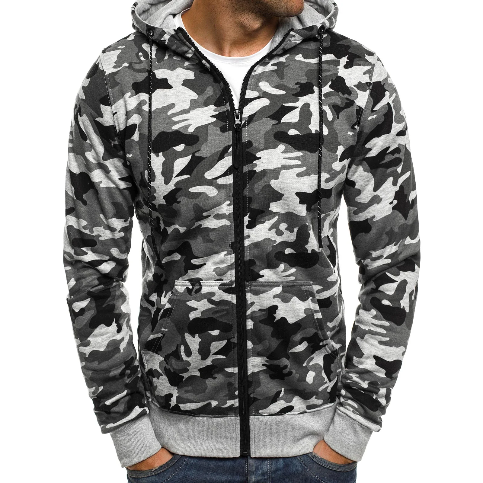Men's TACTICAL Camouflage Zipped Hoodies - Image 4