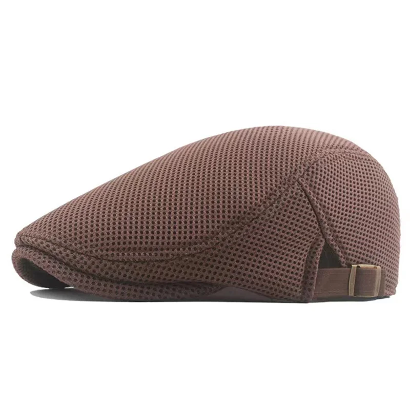 BreezeFit Adjustable Lightweight Breathable Mesh Newsboy Cap - Image 13