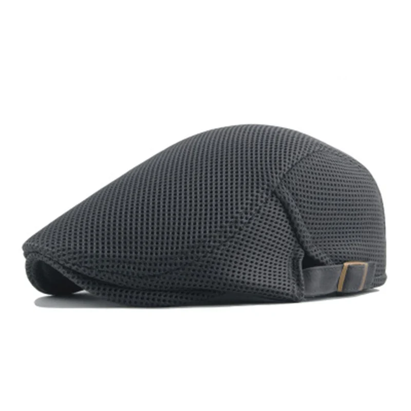 BreezeFit Adjustable Lightweight Breathable Mesh Newsboy Cap - Image 14