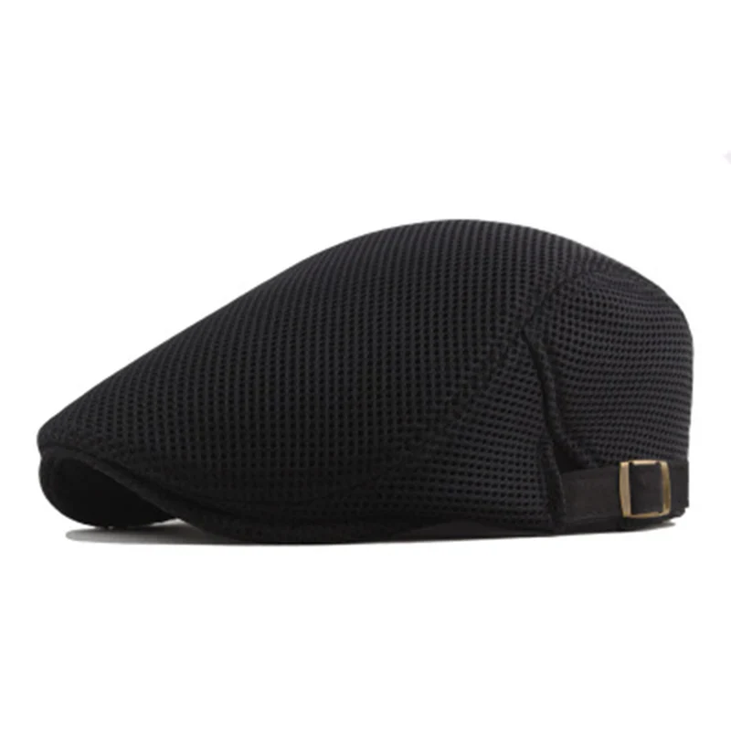 BreezeFit Adjustable Lightweight Breathable Mesh Newsboy Cap - Image 4