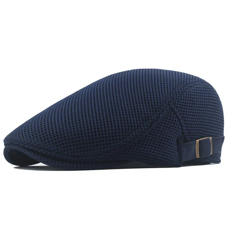 BreezeFit Adjustable Lightweight Breathable Mesh Newsboy Cap - Image 5