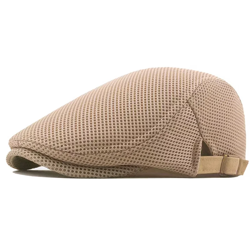 BreezeFit Adjustable Lightweight Breathable Mesh Newsboy Cap - Image 9