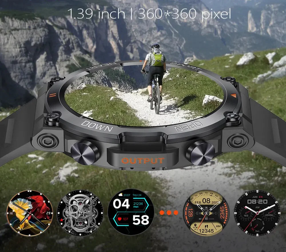 Ultra Durable Construction HD Bluetooth Health Tracker Smartwatch For Android & IOS - Image 5