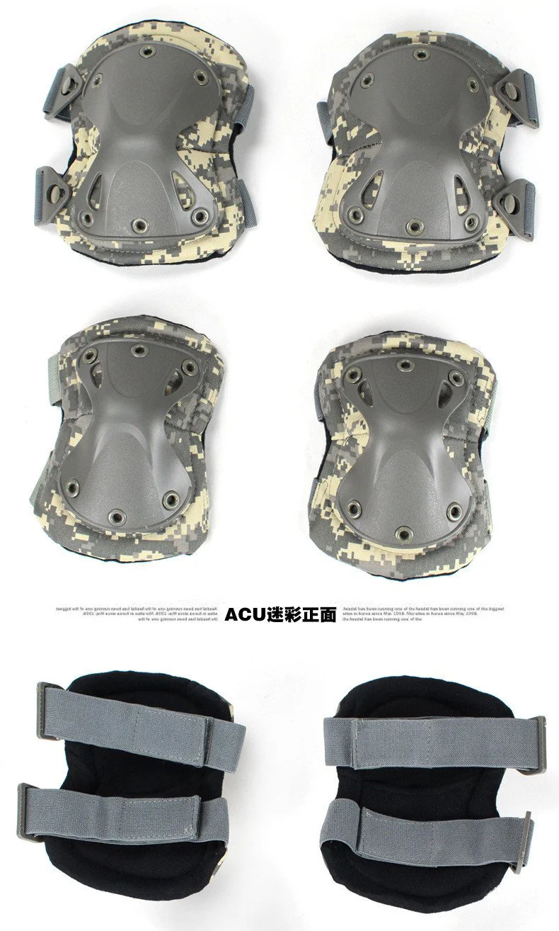 Military 4pc/set Tactical Knee & Elbow Protective Pad (5 color) - Image 11