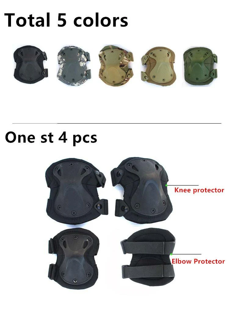 Military 4pc/set Tactical Knee & Elbow Protective Pad (5 color) - Image 7