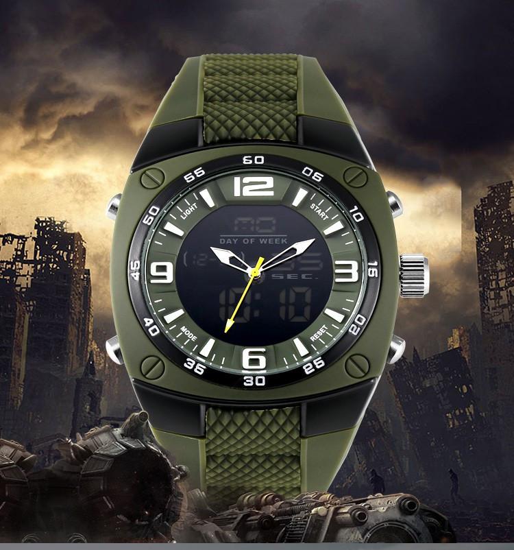 Military Digital Analog LED Wrist Watch (3 colors) - Image 3