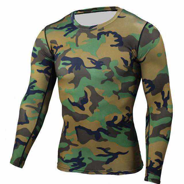 Military Quick Dry Camo Long Sleeve T-Shirt - Image 3