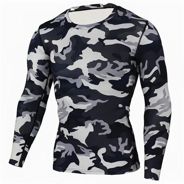 Military Quick Dry Camo Long Sleeve T-Shirt - Image 6