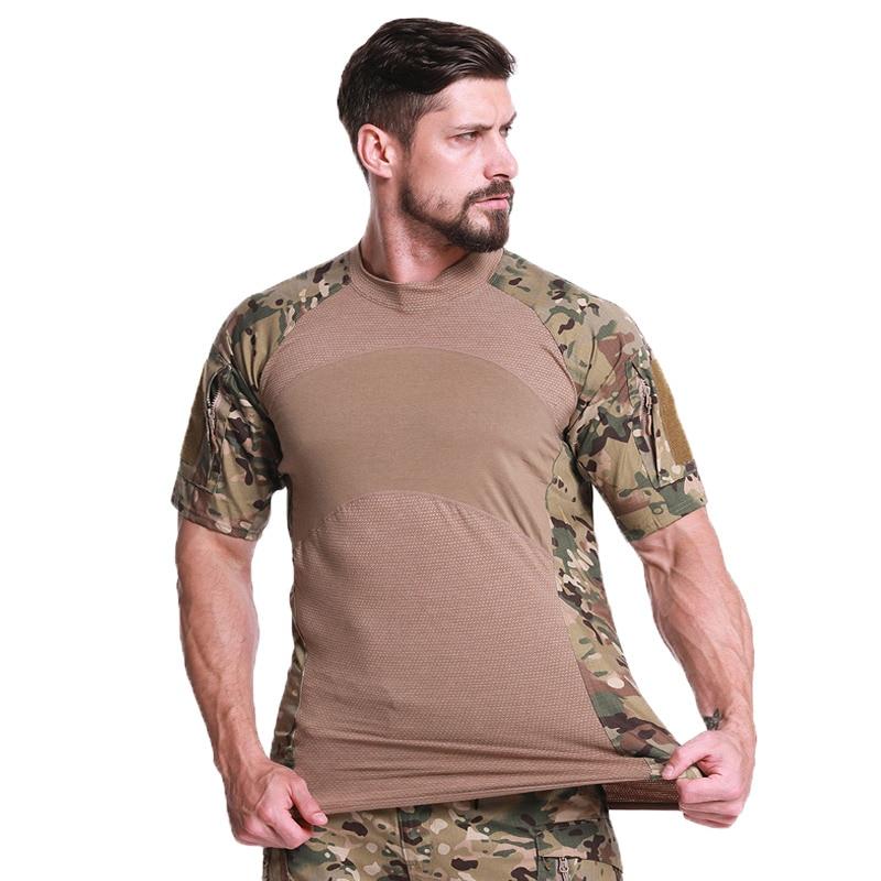 Military-Style Short-Sleeve Tactical T-Shirt - Image 12