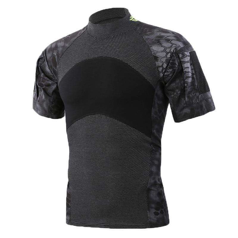 Military-Style Short-Sleeve Tactical T-Shirt - Image 2