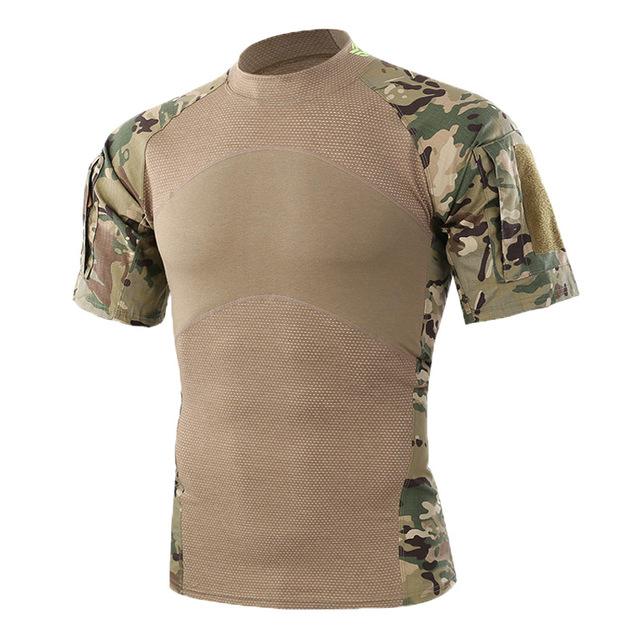 Military-Style Short-Sleeve Tactical T-Shirt - Image 3