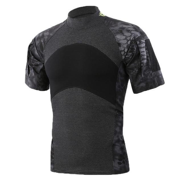 Military-Style Short-Sleeve Tactical T-Shirt - Image 9